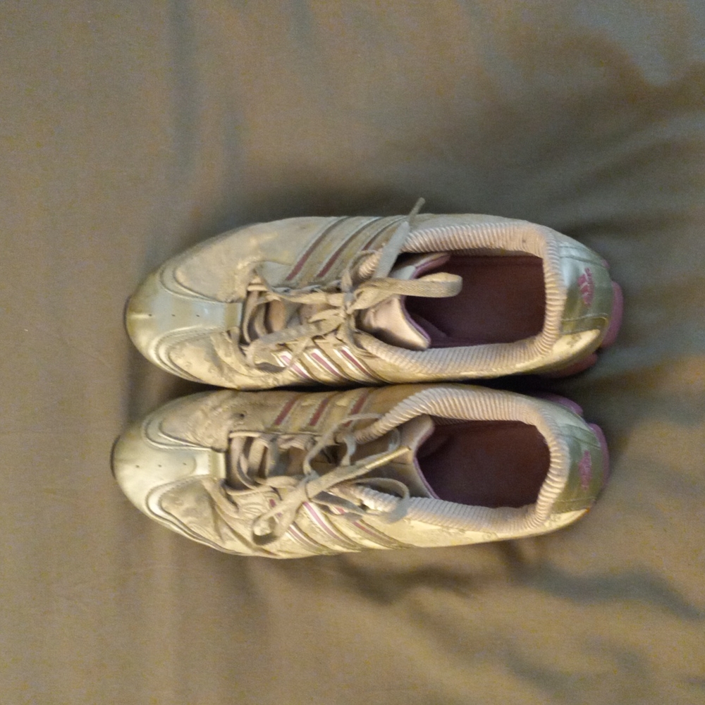 Adidas Fit Foam Pink and Silver Sneakers Size 7.5